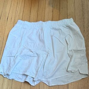 White Lululemon Athletic Shorts